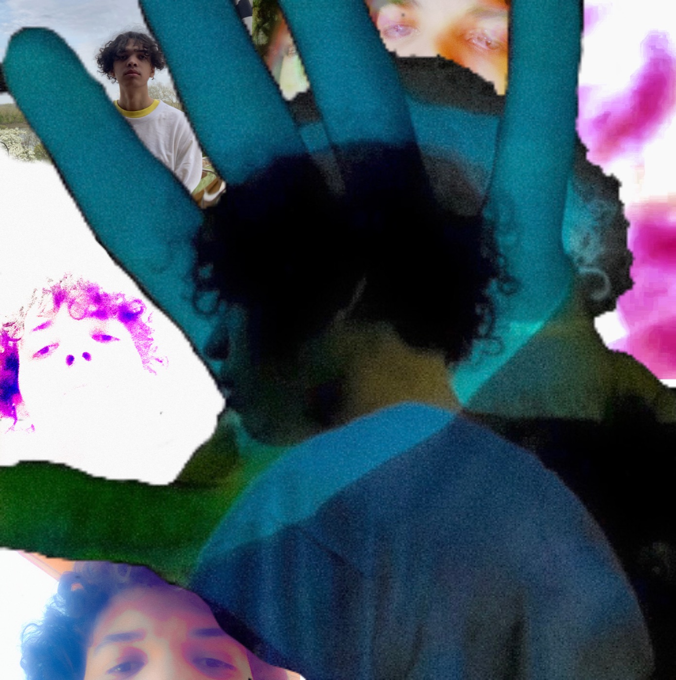 Layered self-portrait study